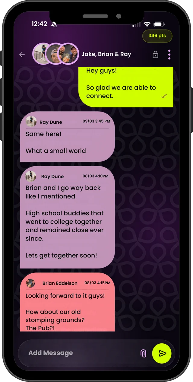 Group chat in Midnight mode